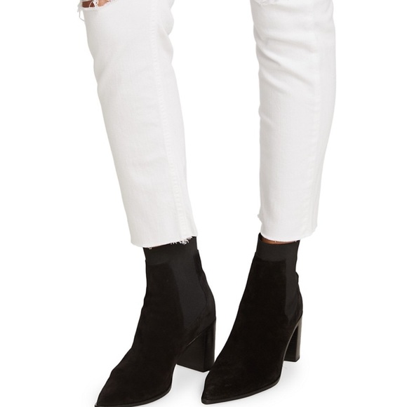 NWT rag & bone Jeans White Prospctr Dre Capri Distressed Size 26, 28, 29 or 30 - Picture 4 of 16